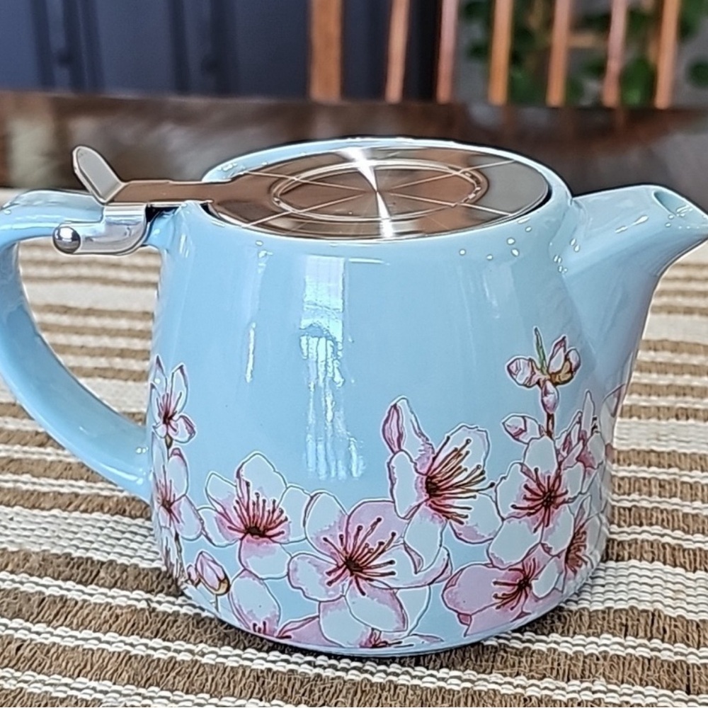 ALFRED Ceramic & Stainless Steel Teapot 20oz dripless spout heat resistant - Picture 8 of 16